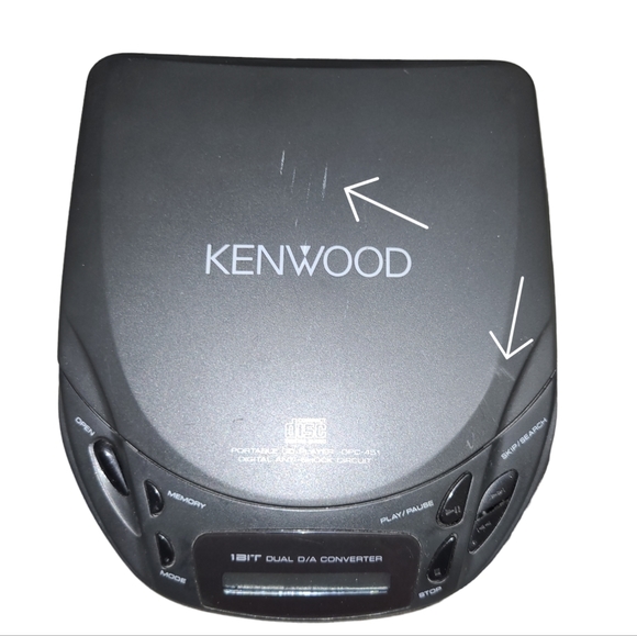 VINTAGE KENWOOD CD PLAYER BUNDLE DPC-451 BLACK 1995 CORD HOLDER CD CASE 1995 - Picture 2 of 14